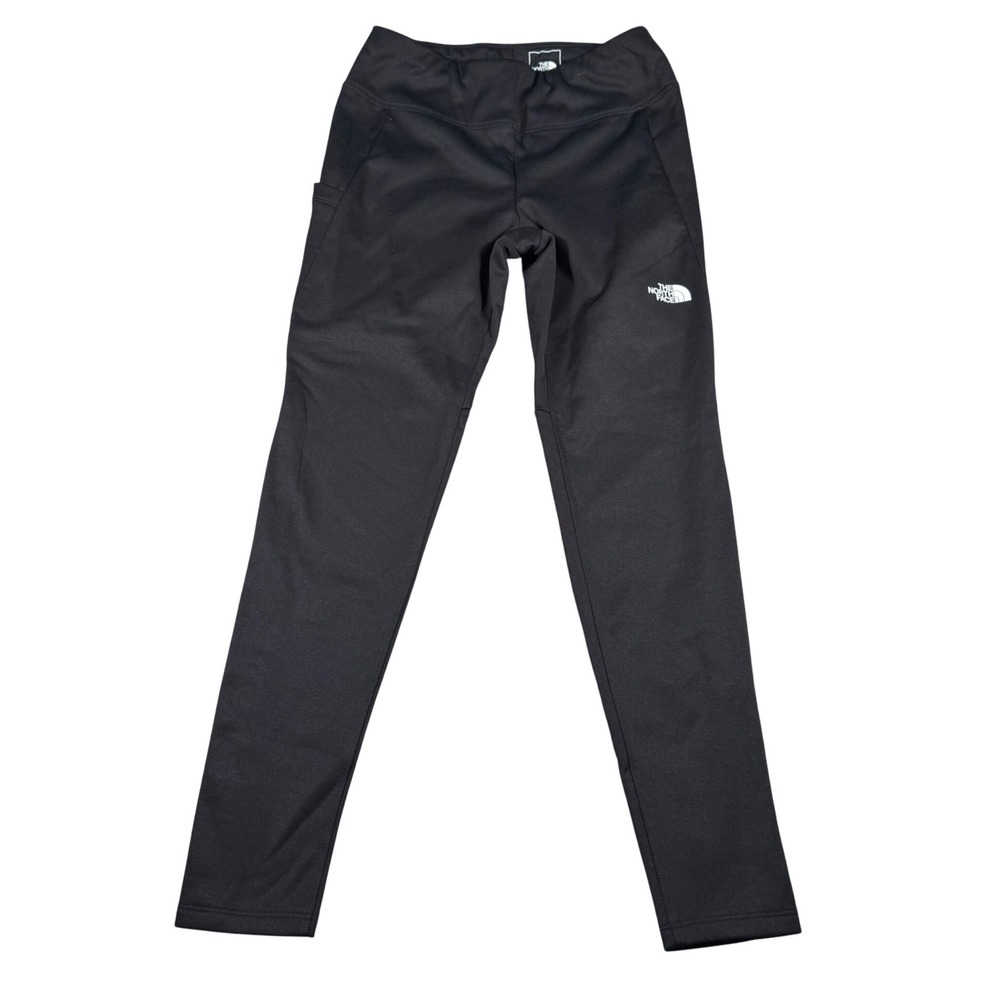 The‎ North Face Leggings Girls L 12 (FITS 24x24) Black FlashDry Athletic Tights